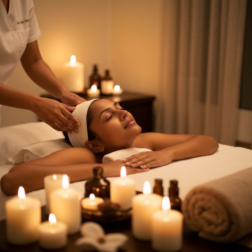 Relaxing spa treatment